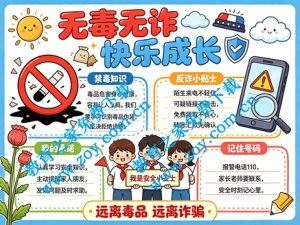禁毒手抄报简单又漂亮图片