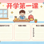 一年级开学手抄报简单
