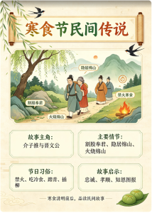 寒食节民间传说手抄报高清大图